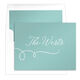 Curly Swash Folded Shimmer Note Cards Image 2 of 2